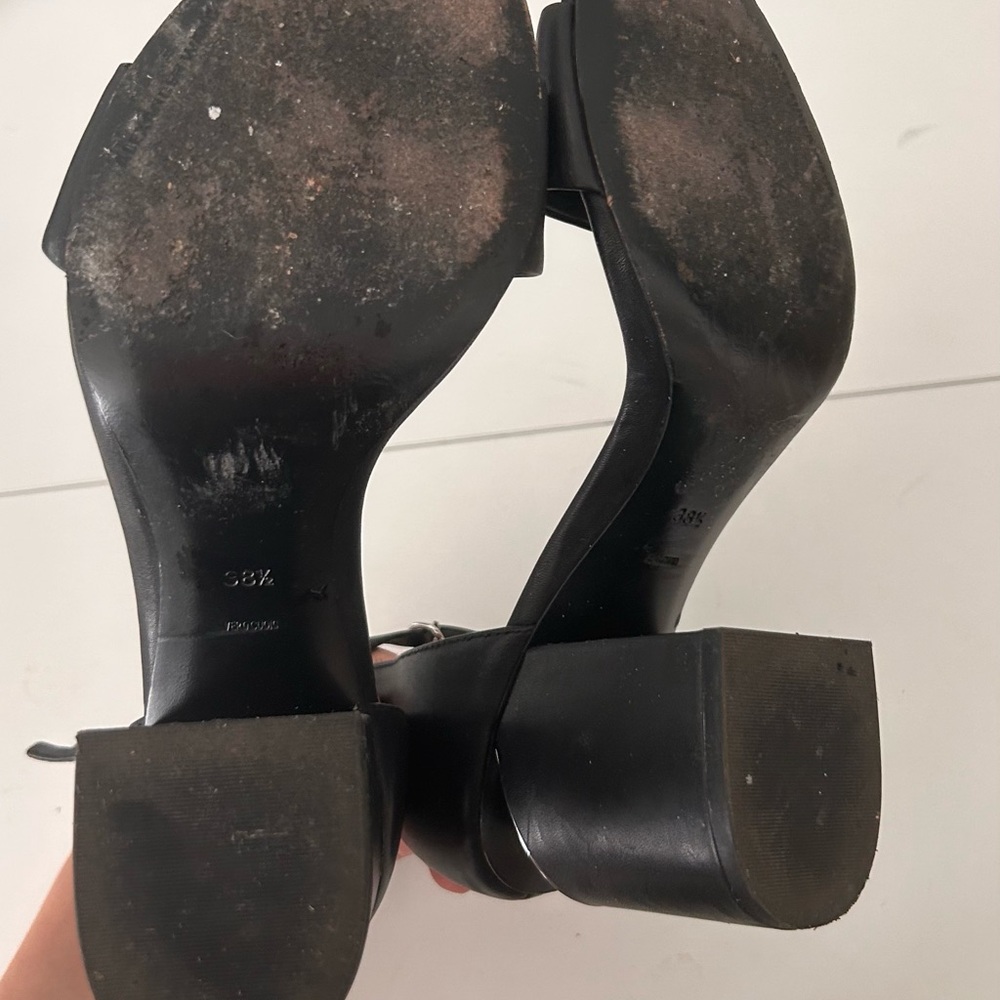 Alexander Wang Black Leather Heels - Picture 4 of 4